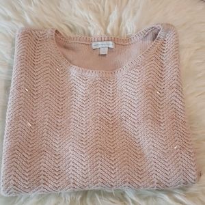 Sequin chevron sweater